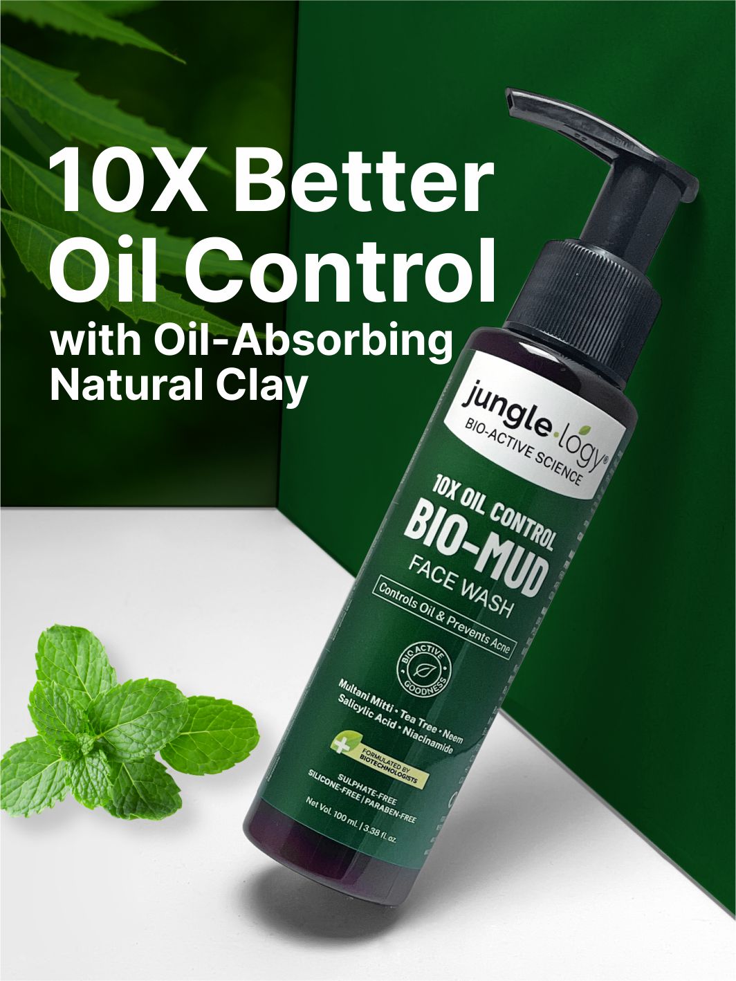 10X Oil Control Bio-Mud Face Wash