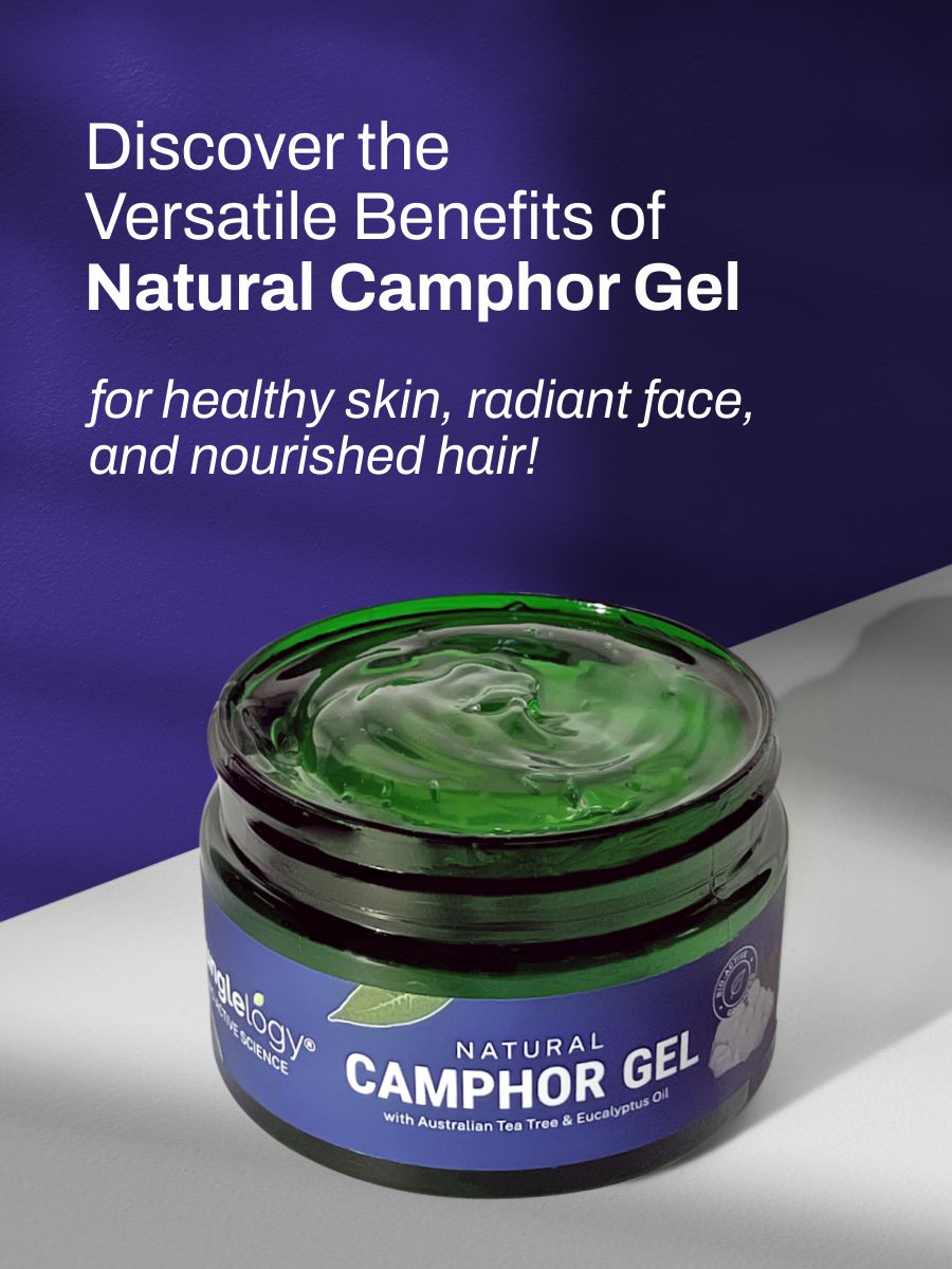 Natural Camphor Gel for Skin, Body and Hair (200 ml)