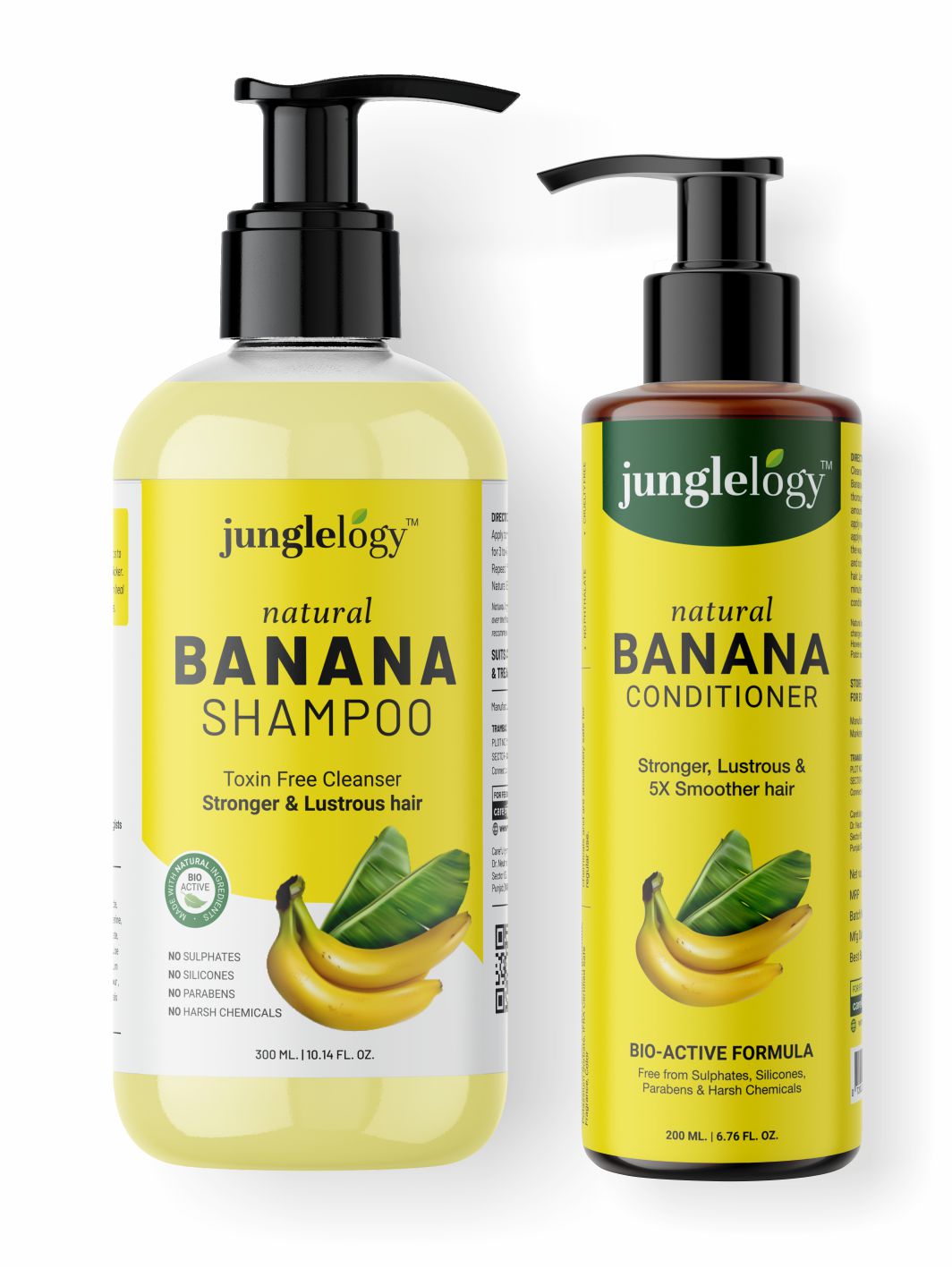 Banana Shampoo and Banana Conditioner Hair Care Combo