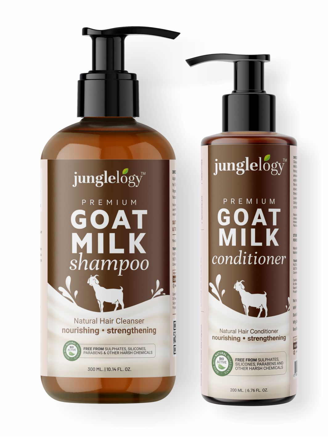 Goat Milk Shampoo and Goat Milk Conditioner Hair Care Combo